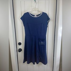 Rock Steady Anchor Dress Navy Blue Size XL